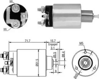 Hoffer 6646182 - Elektromagnetni Prekidač, starter www.molydon.hr