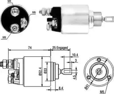 Hoffer 6646129 - Elektromagnetni Prekidač, starter www.molydon.hr