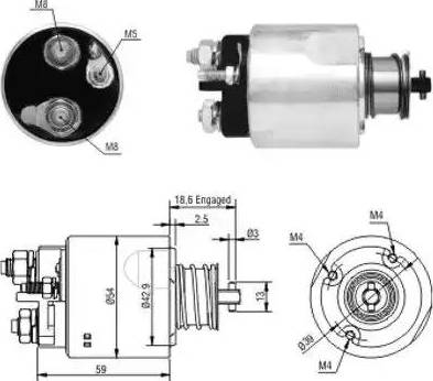 Hoffer 6646176 - Elektromagnetni Prekidač, starter www.molydon.hr