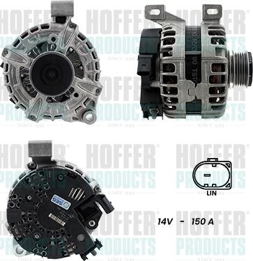 Hoffer H5510762G - Alternator www.molydon.hr