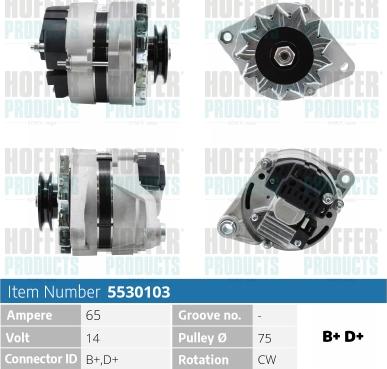 Hoffer H5530103 - Alternator www.molydon.hr