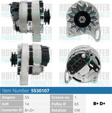 Hoffer H5530107 - Alternator www.molydon.hr