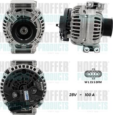 Hoffer H5610085G - Alternator www.molydon.hr