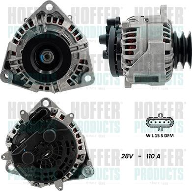 Hoffer H5610081G - Alternator www.molydon.hr