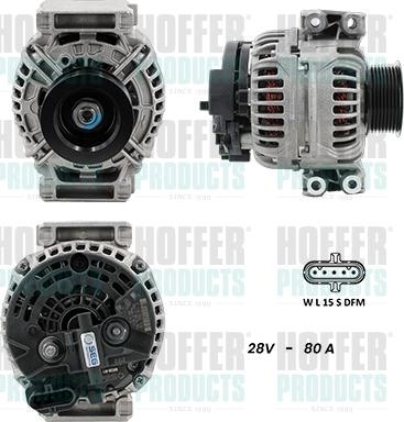 Hoffer H5610030G - Alternator www.molydon.hr