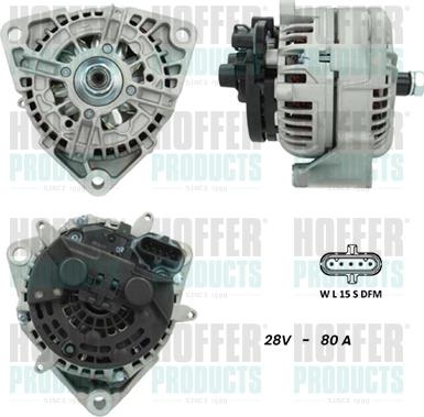 Hoffer H5610076G - Alternator www.molydon.hr