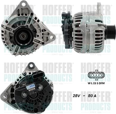 Hoffer H5610078G - Alternator www.molydon.hr