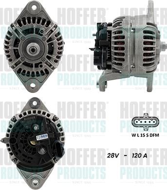 Hoffer H5610166G - Alternator www.molydon.hr