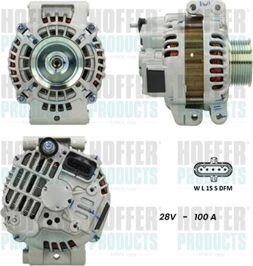 Hoffer H5635134G - Alternator www.molydon.hr