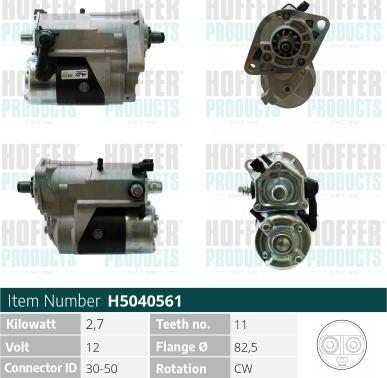 Hoffer H5040561 - Starter www.molydon.hr