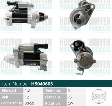 Hoffer H5040605 - Starter www.molydon.hr