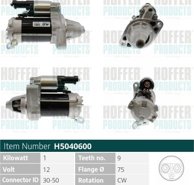 Hoffer H5040600 - Starter www.molydon.hr