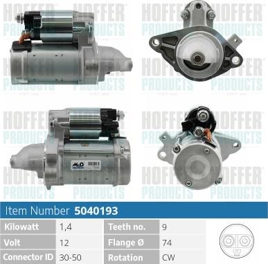 Hoffer H5040193 - Starter www.molydon.hr