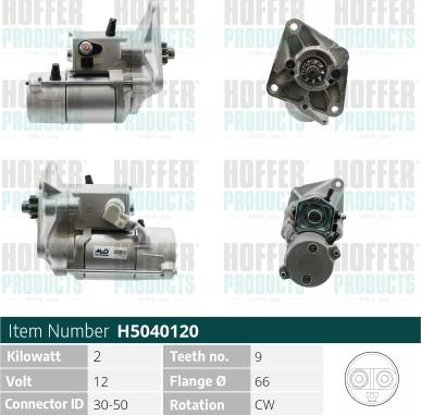 Hoffer H5040120 - Starter www.molydon.hr