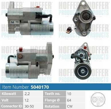 Hoffer H5040170 - Starter www.molydon.hr