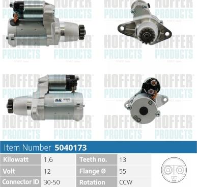 Hoffer H5040173 - Starter www.molydon.hr