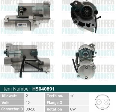 Hoffer H5040891 - Starter www.molydon.hr