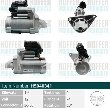 Hoffer H5040341 - Starter www.molydon.hr