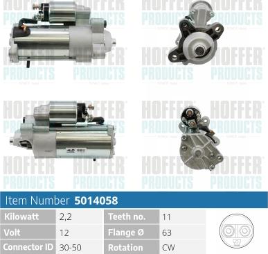 Hoffer H5014058 - Starter www.molydon.hr