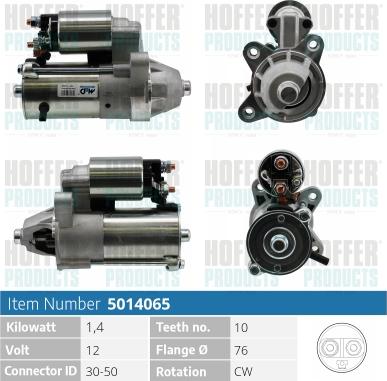 Hoffer H5014065 - Starter www.molydon.hr