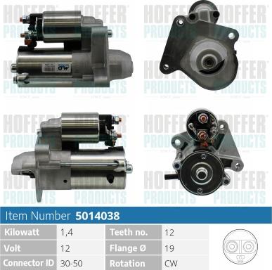 Hoffer H5014038 - Starter www.molydon.hr