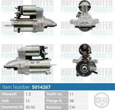 Hoffer H5014267 - Starter www.molydon.hr