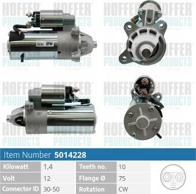 Hoffer H5014228 - Starter www.molydon.hr