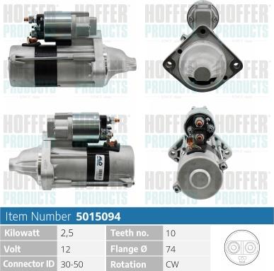 Hoffer H5015094 - Starter www.molydon.hr