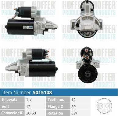 Hoffer H5015108 - Starter www.molydon.hr