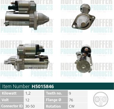 Hoffer H5015846 - Starter www.molydon.hr