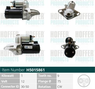 Hoffer H5015861 - Starter www.molydon.hr