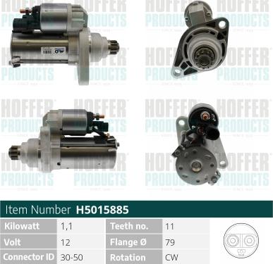 Hoffer H5015885 - Starter www.molydon.hr