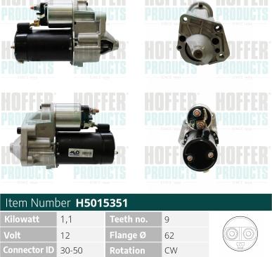 Hoffer H5015351 - Starter www.molydon.hr