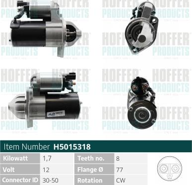 Hoffer H5015318 - Starter www.molydon.hr