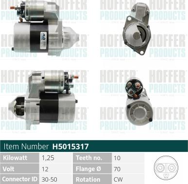 Hoffer H5015317 - Starter www.molydon.hr