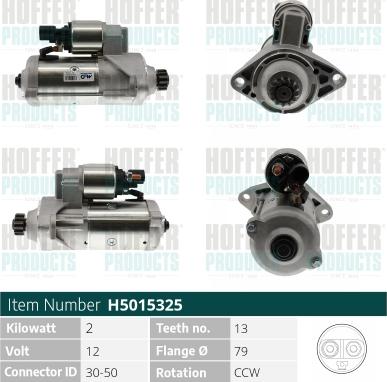 Hoffer H5015325 - Starter www.molydon.hr