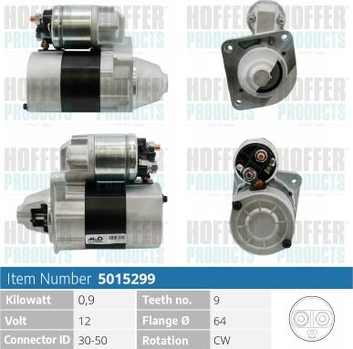 Hoffer H5015299 - Starter www.molydon.hr