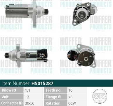 Hoffer H5015287 - Starter www.molydon.hr