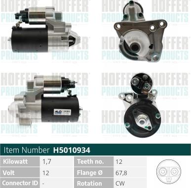 Hoffer H5010934 - Starter www.molydon.hr