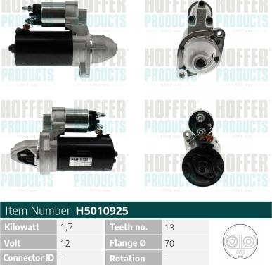 Hoffer H5010925 - Starter www.molydon.hr