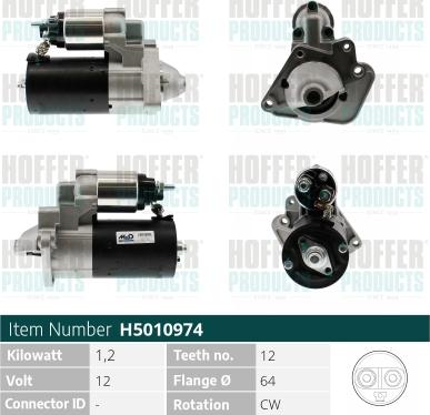 Hoffer H5010974 - Starter www.molydon.hr