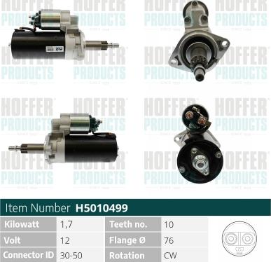 Hoffer H5010499 - Starter www.molydon.hr