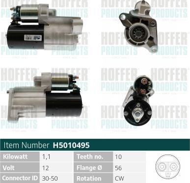 Hoffer H5010495 - Starter www.molydon.hr