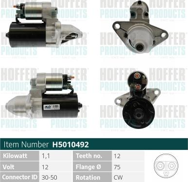 Hoffer H5010492 - Starter www.molydon.hr