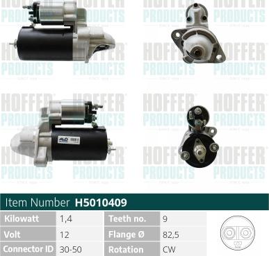 Hoffer H5010409 - Starter www.molydon.hr