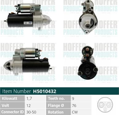 Hoffer H5010432 - Starter www.molydon.hr