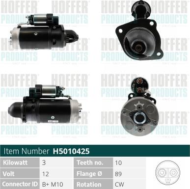 Hoffer H5010425 - Starter www.molydon.hr