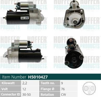 Hoffer H5010427 - Starter www.molydon.hr