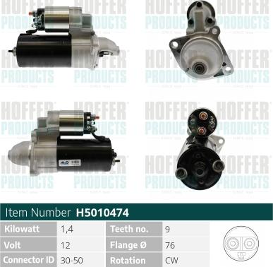 Hoffer H5010474 - Starter www.molydon.hr