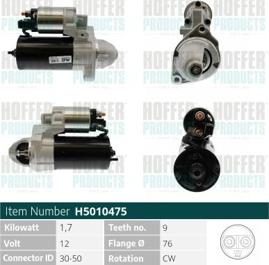 Hoffer H5010475 - Starter www.molydon.hr